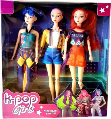 Set 3 Bambole K pop Idols Stars Rumi Mira Zoey H 30 cm | Personaggi Anime Collezione Completa Fashion Dolls per bambine