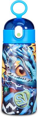 SJ GANG STYLE JAM GANG Borraccia termica, Multicolore, 460 ml, Acciaio Inox, Bpa free, Tenuta stagna, Mantenimento temperatura caldo 12h reddo 24h, Riutilizzabile, Bambino, Ragazzo, Scuola, Sport