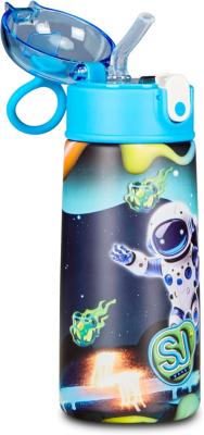 SJ GANG STYLE JAM GANG Borraccia termica, Multicolore, 500 ml, Acciaio Inox, Bpa free, Tenuta stagna, Mantenimento temperatura caldo 12h reddo 24h, Riutilizzabile, Bambino, Ragazzo, Scuola, Sport