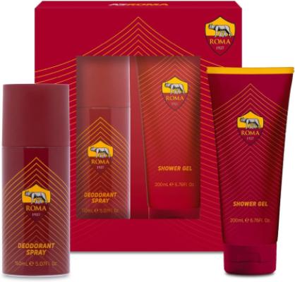 SET BAGNOSCHIUMA+DEODORANTE AS ROMA UFFICIALE