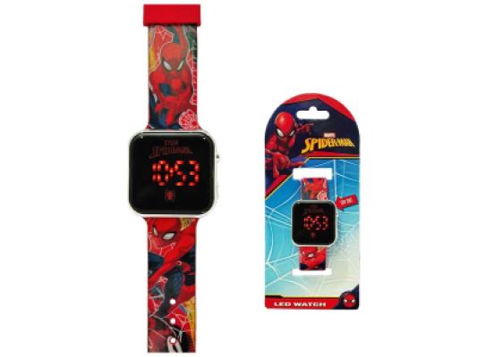 OROLOGIO DA POLSO DIGITALE LED QUADRATO SPIDER MAN MARVEL