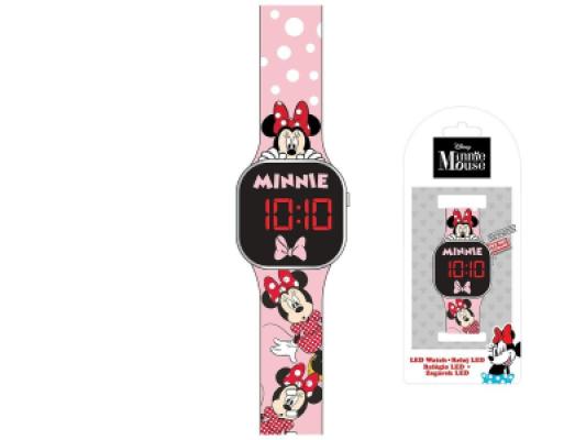 OROLOGIO DA POLSO DIGITALE LED QUADRATO DISNEY MINNIE