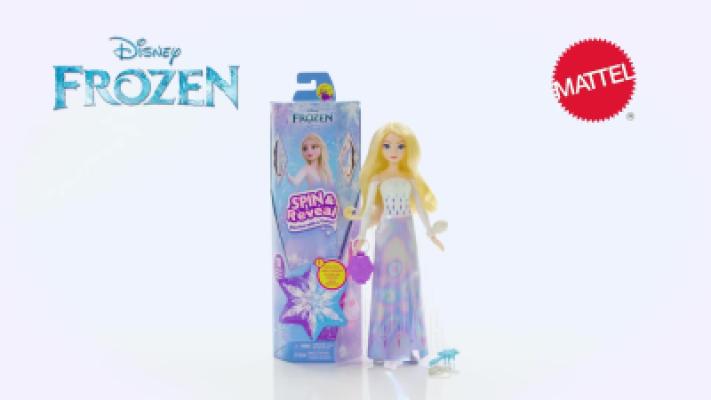 MATTEL DISNEY FROZEN SPIN E REVEAL ELSA 11 SORPRESE 10 ACCESSORI