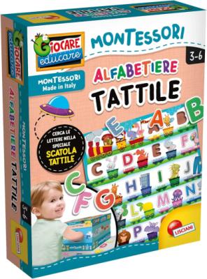 LISCIANI MONTESSORI ALFABETIERE TATTILE SCATOLA TATTILE 3-6ANNI