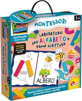 LISCIANI MONTESSORI LABORATORIO DELL' ALFABETO E PRIMA SCRITTURA 3-6 ANNI