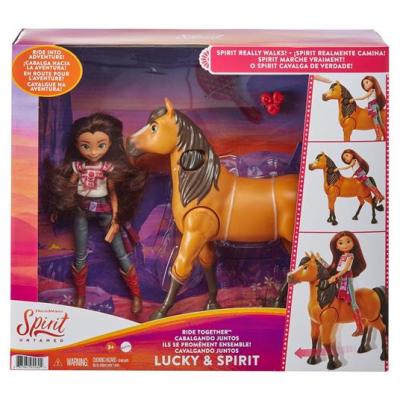 MATTEL DREAM WORKS SPIRIT BAMBOLA LUCKY + CAVALLO SPIRIT