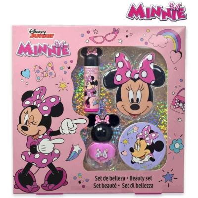 DISNEY MINNIE SET BELLEZZA BALSAMO LABRA SPECCHIETTO SMALTO CONFEZIONE REGALO