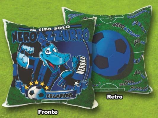 CUSCINO NEROAZZURRI QUADRATO CHAMPIONS