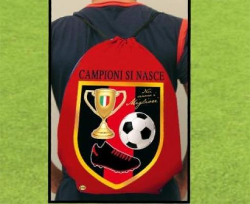 SACCA SPALLA CAMPIONI SI NASCE ROSSONERO
