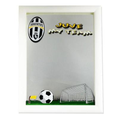 JUVENTUS PRODOTTO UFFICIALE SPECCHIO CON CORNICE DIMENSIONI 17×23 CM