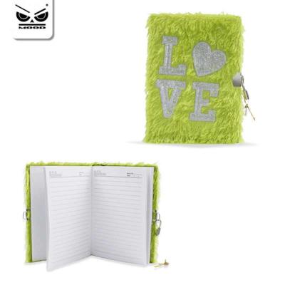 DIARIO SEGRETO LUCCHETTO IN PELUCHE LOVE GLITTER MOOD