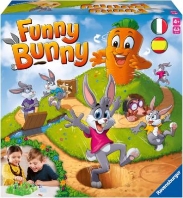 Ravensburger Divertente gioco di coniglietti per bambini dai 4 anni in su, da 2 a 4 giocatori, regalo per bambini,