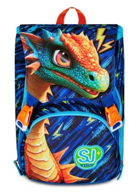 Zaino scuola elementare SEVEN SJ 2025/26 drago con ali estraibili dimensioni 27×39×16, capienza 24lt, garanzia 4 anni