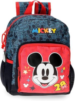 Joumma bags Zaino topolino 23 cm x 28 cm x 10 cm realizzato in poliestere. Due tasche laterali e tasca frontale per riporre la bottiglia d'acqua, piccoli accessori e il pranzo.