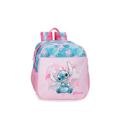 Joumma bags Zaino Disney Stitch rosa love you 23 cm x 25cm x 10 cm realizzato in poliestere. Due tasche laterali e tasca per riporre la bottiglia d'acqua, piccoli accessori e il pranzo.