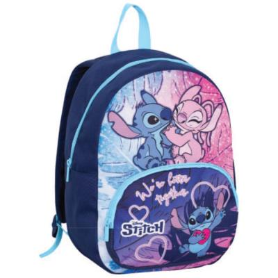 Seven zainetto Stitch e angel 23×34×17 tasca frontale e tasche laterali per borraccia