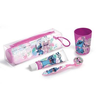 Disney Stitch set astuccio+spazzolino+dentifricio+bicchiere