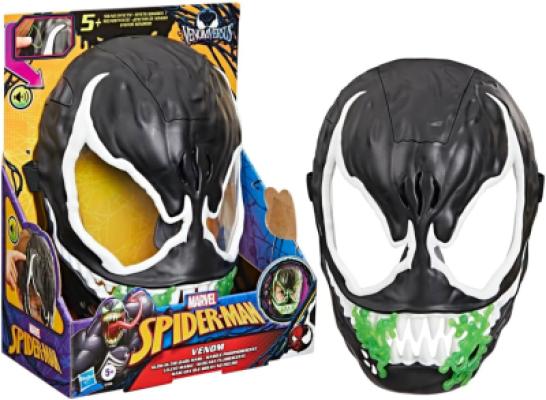 Hasbro Marvel, Spider-Man VenomVersus, maschera di Venom che si illumina al buio, giocattoli a tema supereroi