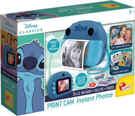 Lisciani Giochi - Stitch Print Cam, macchina fotografica istantanea
