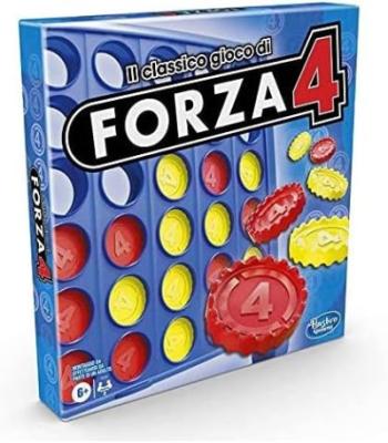 Hasbro Gaming Forza 4, Gioco da Tavolo per 2 Giocatori, Giocattolo per Famiglie Adatto a Bambini e Bambine dai 6 Anni in Su, Contiene Griglia di Gioco e 42 Gettoni