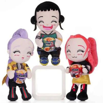 Peluche K POP demon hunters MIRA capelli rossi trecce